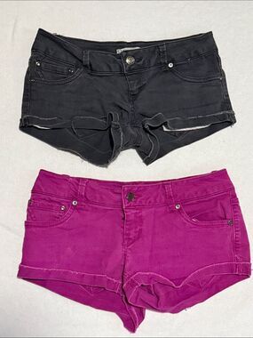 Empyre Shorts Bundle Size 5 Denim Stretch Fushia Grey-Black Everyday boho sz 28